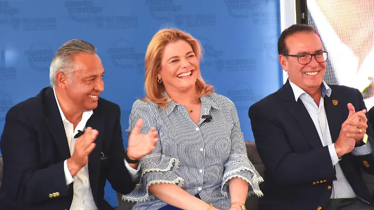 Entrega Maru Campos primera etapa del colector Norzagaray en Ciudad Juárez