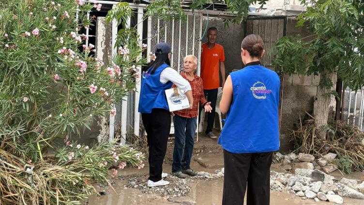 Entrega Gobierno del Estado ayuda a familias afectadas por lluvias en Juárez