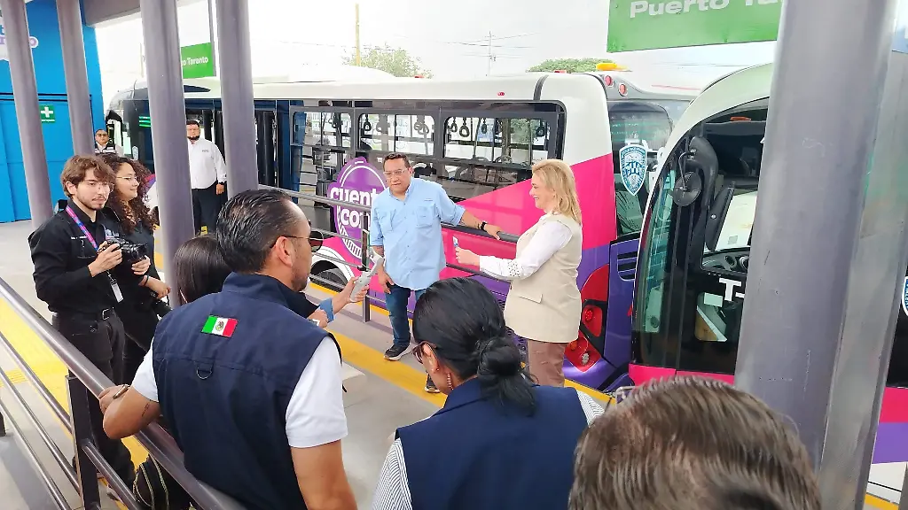 Inaugura Maru Campos 9 estaciones restantes del BRT-1