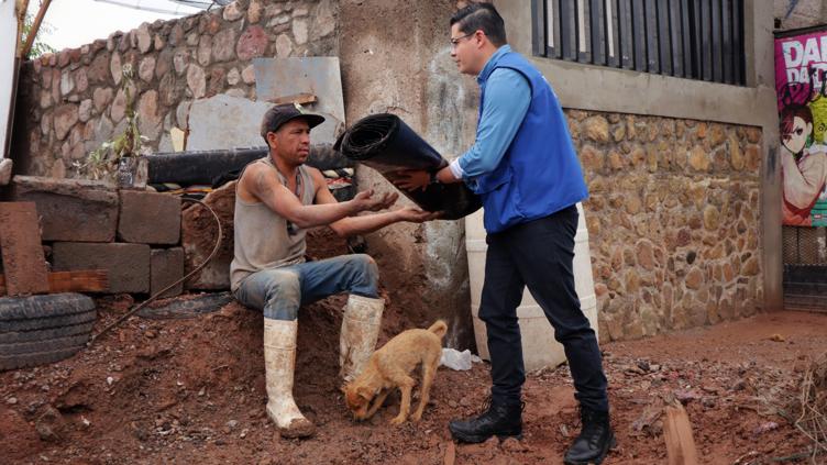 Activa Desarrollo Humano apoyo emergente a afectados por lluvias