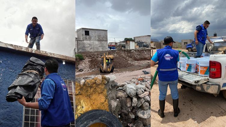 Cumplen orden de Maru; entregan 3 mil apoyos y agua a damnificados