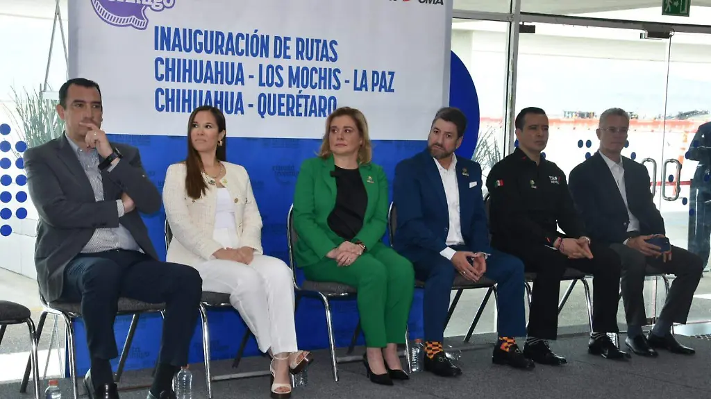Inaugura Maru Campos las nuevas rutas aéreas de Chihuahua a Los Mochis y a Querétaro