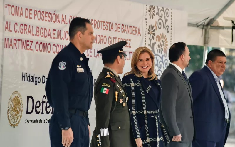 Toman protesta al nuevo comandante de la 42 Zona Militar, Jorge Alejandro Gutiérrez