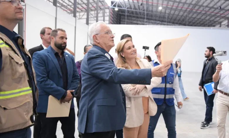 Maru Campos supervisa obra de construcción del Centro de Convenciones de ciudad Cuauhtémoc