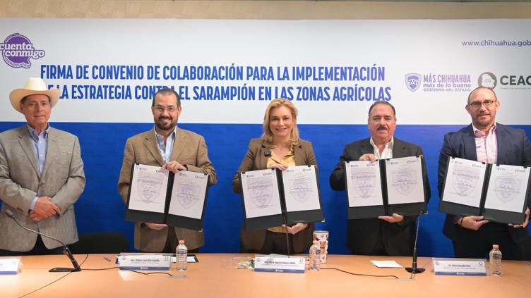 Todos vs sarampión: une Maru a productores, aplicarán vacunas