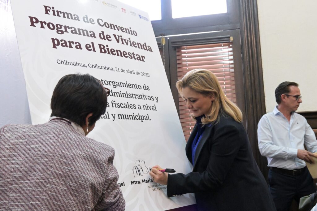 Sedatu y gobierno de Chihuahua firman convenio para implementar Programa de Vivienda para el Bienestar