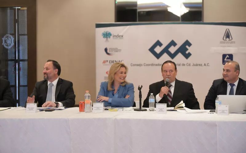 Maru Campos estrecha lazos con el sector privado en reunión con el Consejo Coordinador Empresarial en Juárez