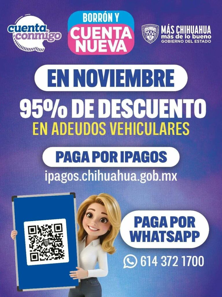 Aprovecha el 95% de descuento en adeudos vehiculares