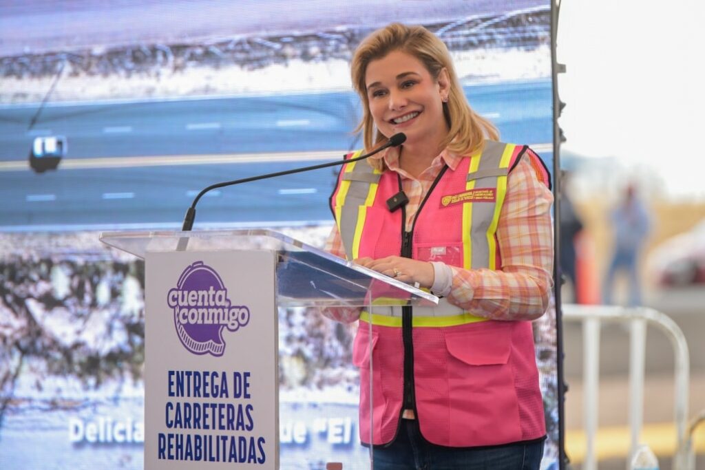 Después de 20 años se renovó la red carretera estatal de la región centro sur: Maru Campos