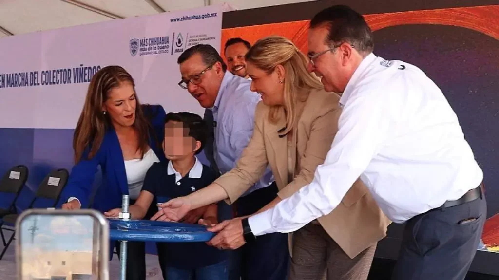 Inaugura Maru Campos segunda etapa del colector Viñedos en Ciudad Juárez; beneficiará a más de 400 mil familias