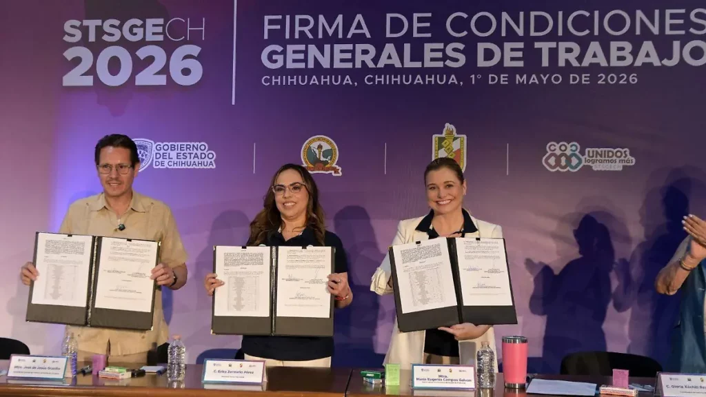 Anuncia Maru Campos aumento salarial del 6% a sindicalizados por tercer año consecutivo 
