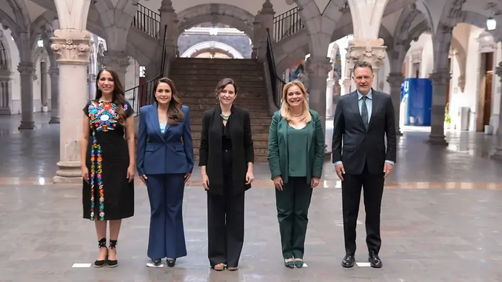Se reúne Maru Campos con alcaldesa de Madrid y gobernadores de Guanajuato, Querétaro y Aguascalientes