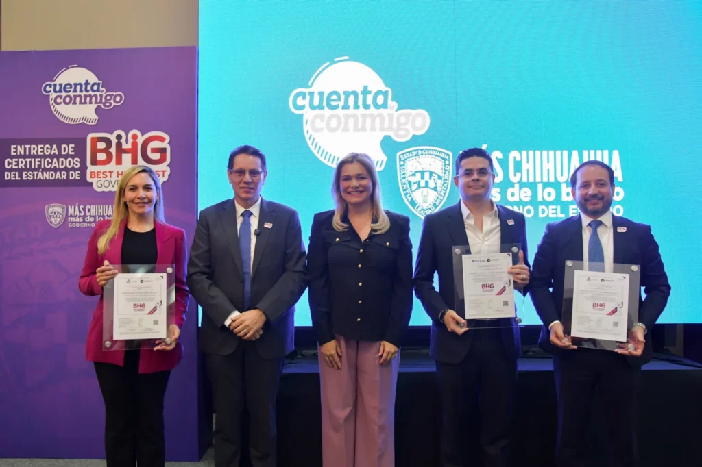 Maru Campos entrega certificaciones BHG para fortalecer la calidad en la atención ciudadana