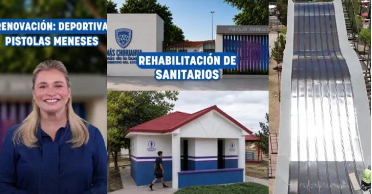 Anuncia Maru Campos nuevas mejoras para la Deportiva Pistolas Meneses